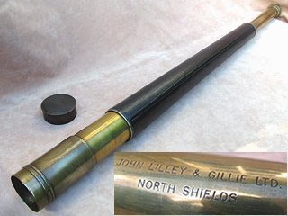 20th century ships general observation telescope by John Lilley & Gillie Ltd, North Shields.
